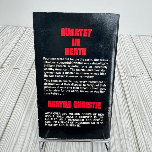 VTG Agatha Christie The Big Four 1975 paperback New Dell Mystery Hercule Poirot - Picture 2 of 9